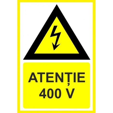 Placuta atentie 400v